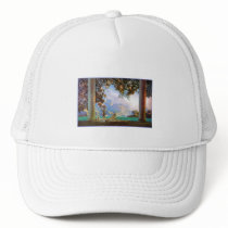Daybreak - by Maxfield Parrish hats by Aquavel Daybreak - by Maxfield Parrish hats