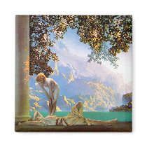 Daybreak - by Maxfield Parrish magnets by Aquavel Daybreak - by Maxfield Parrish magnets