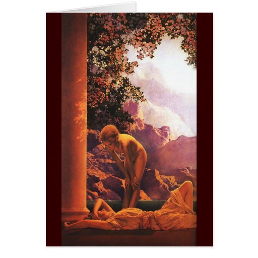 Daybreak, Maxfield Parrish Card