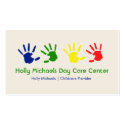 Daycare / Babysitter Handprints Business Cards