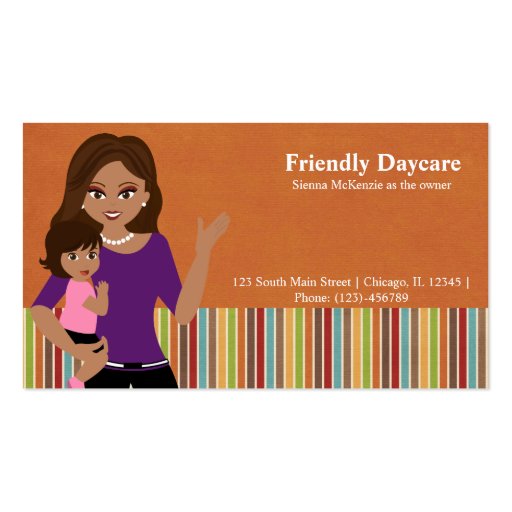 Daycare Business Card (front side)