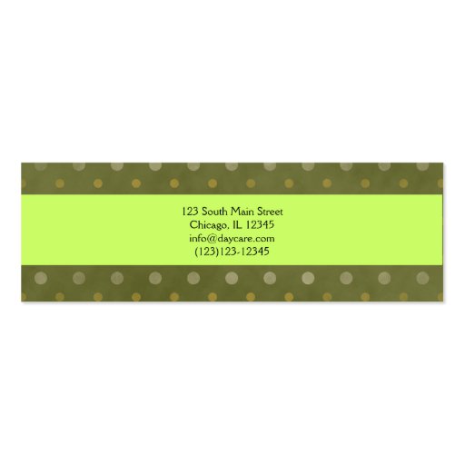 Daycare Business Card (back side)