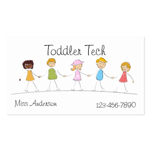 Daycare Business Card Template (front side)