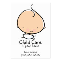 Daycare or Babysitting custom business card