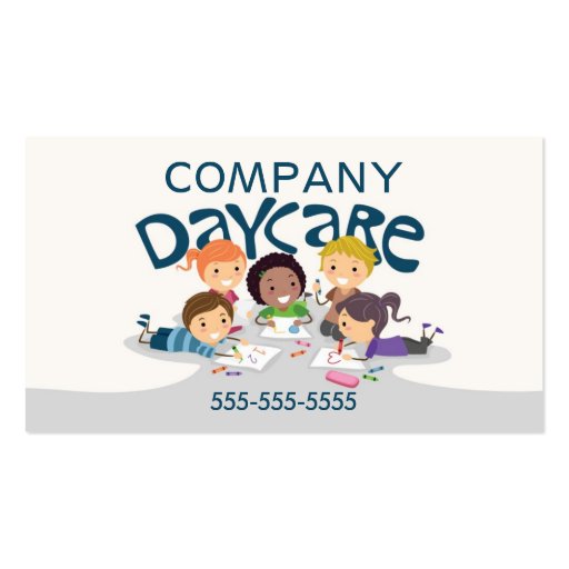 Daycare Professional Business Card (front side)
