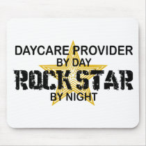 Daycare Provider Rock Star mousepads