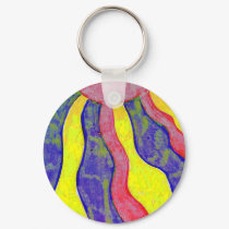 daydream blues, reds, yellows keychains by alanart daydream blues, reds, yellows keychains