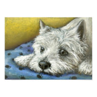 Daydreaming Westie print