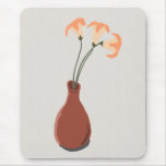 Daylilies in a Red Vase Mousepad