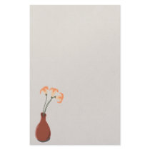 Daylilies in a Red Vase Stationery