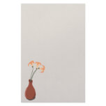 Daylilies in a Red Vase Stationery