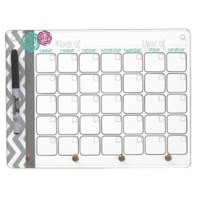 Days. More Organized.  Monthly Dry Erase Calendar Dry Erase Board With Keychain Holder