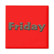 Days of the Week - Friday Fridge Magnets