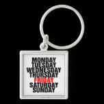 Days of the Week keychains