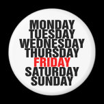 Days of the Week magnets