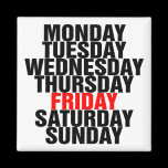 Days of the Week magnets