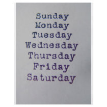 Days OfThe Week flyers by Debrene Days OfThe Week flyers