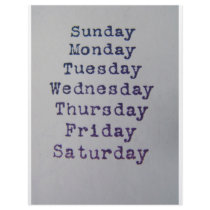 Days OfThe Week letterhead by Debrene Days OfThe Week letterhead