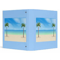 Daytime Beach Scene: Custom Binder