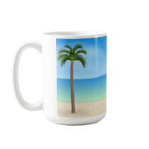 Daytime Beach Scene: Coffee Mug