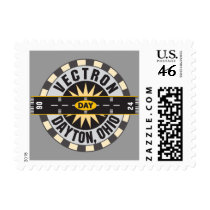 Dayton Ohio DAY Airport Postage Stamp