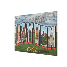 Dayton, Ohio (Wright Brothers Plane) Stretched Canvas Prints