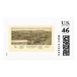 Dayton, WA Panoramic Map - 1884 Postage