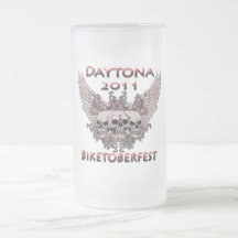 Daytona 2011 red skulls mug