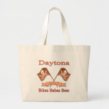 Daytona 2012 Bikes Babes Beer Tote Bags