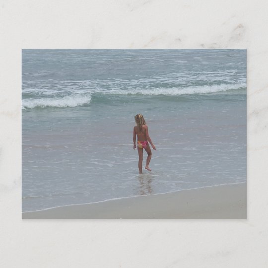 Daytona Beach Florida Bikini Girl Post Card Fl Zazzle