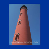 Daytona Beach Florida Lighthouse Postcard photo FL by ScenicEarthStudios Daytona Beach Florida Lighthouse Postcard photo FL