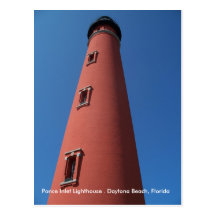 Daytona Beach Florida Lighthouse Postcard photo FL