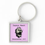 Daytona Beach Skull Biketoberfest 2011 Key Chain
