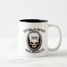Daytona Skull for Biketoberfest 2011 Coffee Mugs