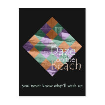 Daze on the Beach Postcard (tall)