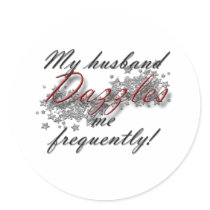 dazzled by husband sticker