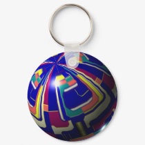 Dazzling Blue Ball Keychain by pmpm3z Dazzling Blue Ball Keychain