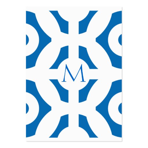 Dazzling Blue Geometric Pattern Business Card