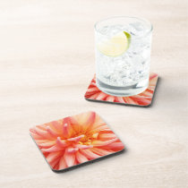 Dazzling Dahlia Flower Beverage Coaster