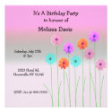 Dazzling Daisies Birthday Invitation