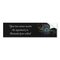 Dazzling Glow Lotus Bumper Sticker