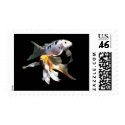 Dazzling Koi Pair postage