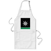 Dazzling Snowflake Apron by Lizzydee Dazzling Snowflake Apron