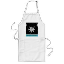 Dazzling Snowflake Apron II by Lizzydee Dazzling Snowflake Apron II