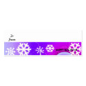 Dazzling Snowflakes Holiday Gift Tag business cards