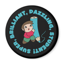 Dazzling Student Boy magnets