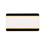 DBG© Black and Gold Border Personalized Address Labels