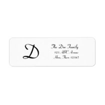 DBG© Customizable Monogram labels