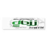 DBJJ- GREEN , It's a way of life!! bumper stickers