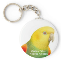 Dbl Yellow Head Amazon Keychain